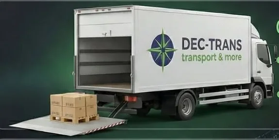 Ciężarówka – plandeka z windą DEC-TRANS